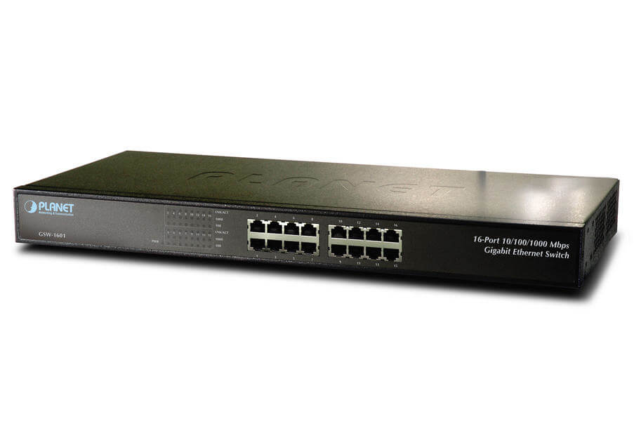 Planet Networking  comunicati GSW-1601 Switch de 16 puertos gigabit ethernet